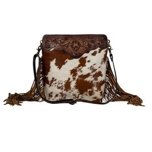 MYRA BAG “Artesia Way Fringed Hand Tooled Bag”